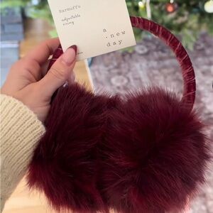 Target A New Day Berry Red Earmuffs